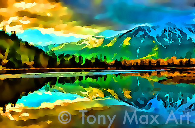 "Mountain 141 – B. C.  landscape artists – Tony Max painter