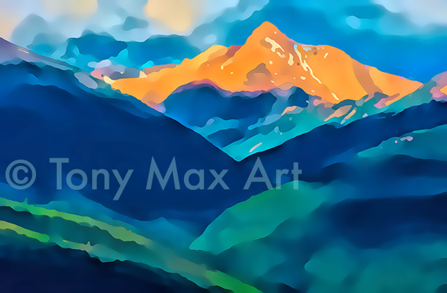 "Mountain 143" – contemporary Canadian landscape artist Tony Max