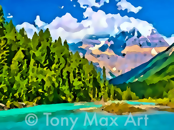 "Mountain 144" –  British Columbia fine art by artist Tony Max