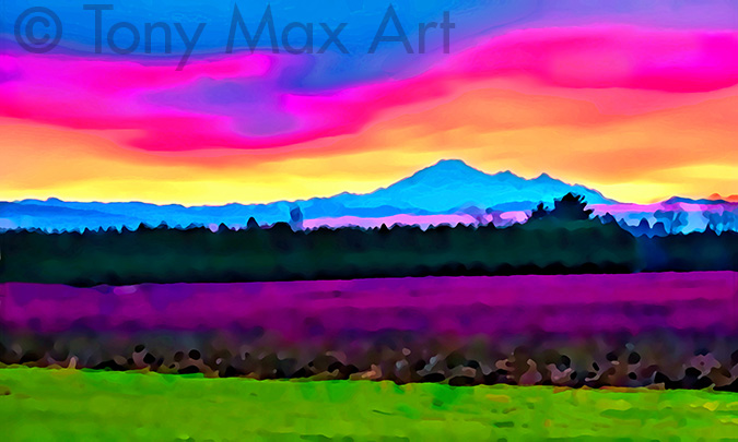 "Mountain 149" - mountain paintings by painter Tony Max