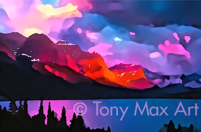 "Mountain 152" – contemporary landscape artist Tony Max