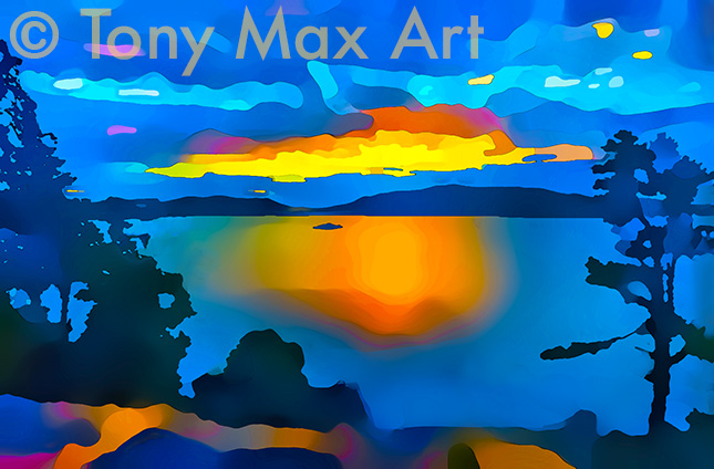 "Mountain 157" – B. C. landscape prints by artist Tony Max