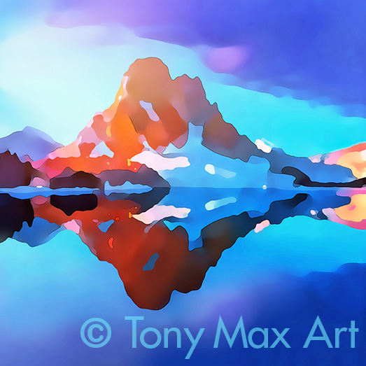 "Mountain 159" – B. C. landscape art prints by Tony Max – B. C.'s best artist