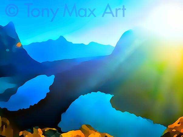 "Mountain 160 – Horizontal" –  British Columbia fine art by artist Tony Max