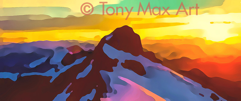 "Mountain 163" - Tony Max art prints of British Columbia