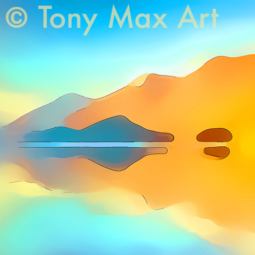 "Mountain 170 – Square" – B. C. landscape art prints by Tony Max – B. C.'s best artist