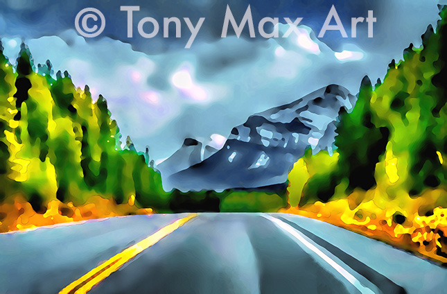 "Mountain-193" – Canadian mountain art by Tony Mac