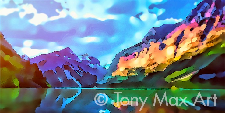 "Mountain 196" – B. C. art by Tony Max painter