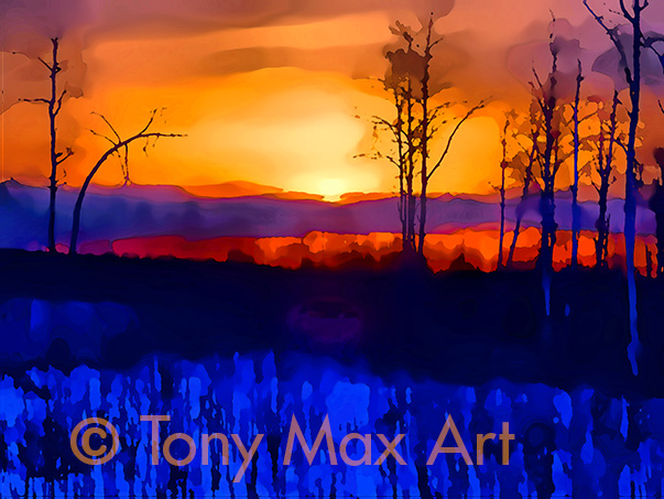 "Mountain 201" – B. C. landscape art by Tony Max – B. C.'s best artist