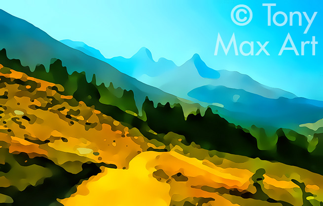 "Mountain-202" – Canadian mountain art by Tony Mac