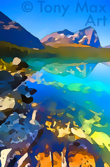 "Mountain 207" – modern Canadian mountain artists – Tony Max painter