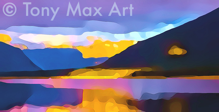 "Mountain 219" – Canadian landscape art by Tony Max painter