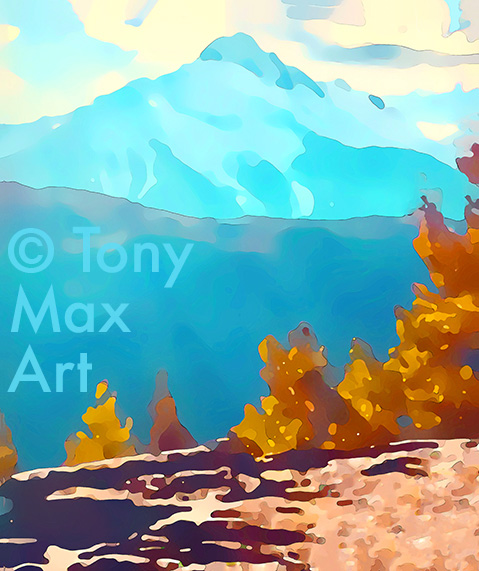 "Mountain 127" &ndash; Canadian mountain art by Tony Max