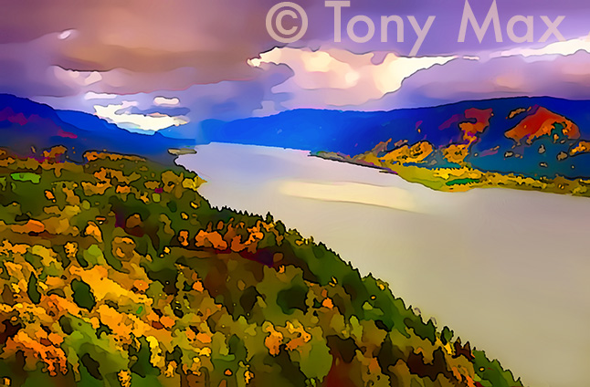"Mountain 226" &ndash; contemporary Canadian landscape paintings by artist Tony Ma9