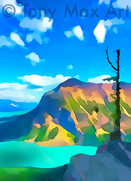"Mountain-235" &ndash; Canadian mountain art by artist Tony Mac