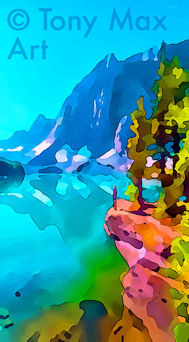 "Mountain 237" -  East Kootenays paintings by artist Tony Max