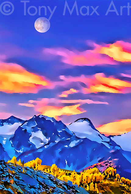 "Mountain-Grandeur29" – British Columbia mountain art by Tony Mac