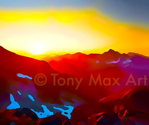 "Mountain Grandeur 3 – Horizontal" – British Columbia landscape art by Tony Max