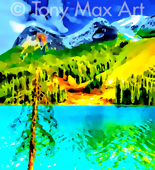 "Mountain Grandeur 30" – contemporary BC art by artist Tony Max