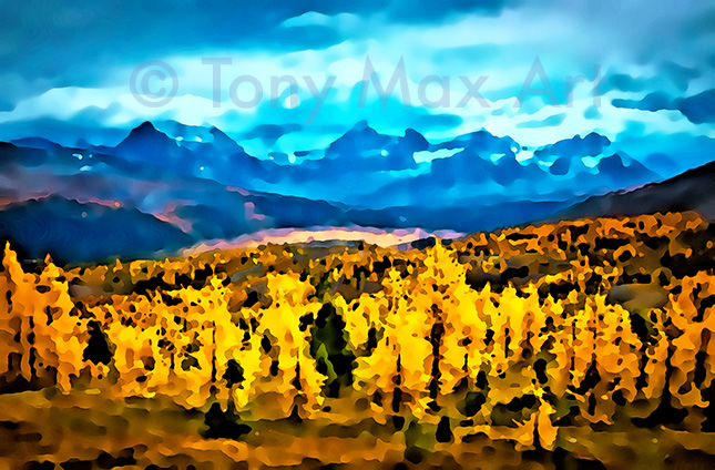 "Mountain Grandeur 31" – Tony Max paintings of British Columbia