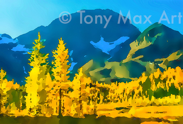 "Mountain Grandeur 36" – Rocky Mounains art by Tony Mac