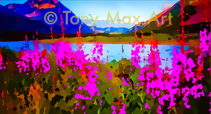 "Mountain Grandeur 66 – Panorama" - British Columbia art by Tony Max artist