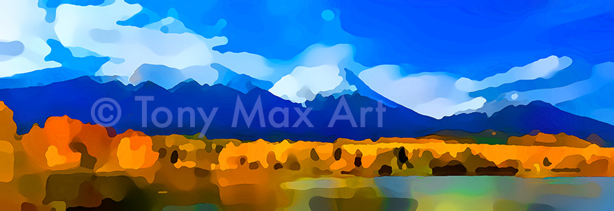 "Mountain Grandeur 67" - Tony Max artist B. C. landscape art