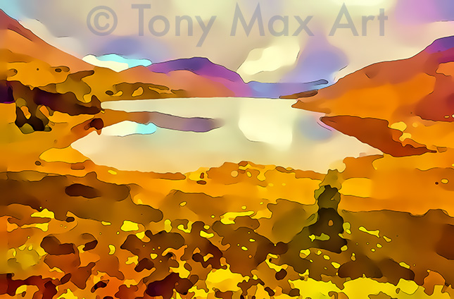 "Mountain Grandeur 84" – British Columbia landscape art by painter Tony Max