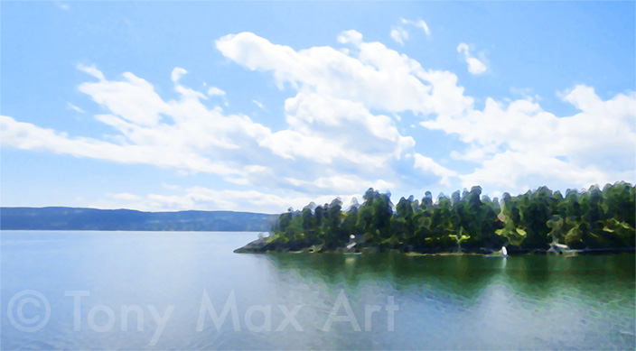 "Mouth of Long Harbour" - Salt Spring Island art by artist Tony Max