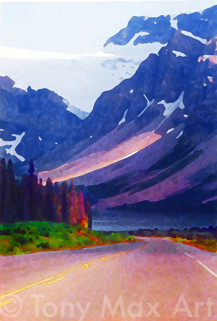 Rocky Mountain Highway  -  Tony Max Paintings