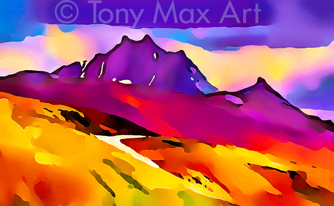 "South Chilcotin Mountains" -  Chilcotin art by painter Tony Max