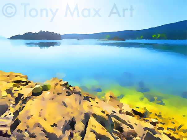 "Still Bay" – Gulf Islands paintings by Tony Max
