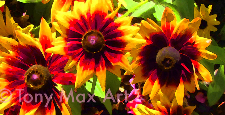 "Vibrant Sunflowers" – Tony Max floral art