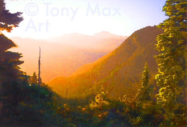 "View From Dog Mountain" – B. C. nature art by Tony Max