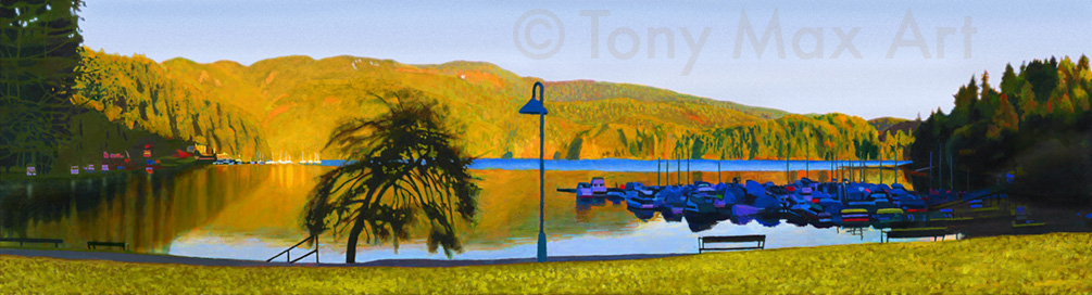 Deep Cove Panorama - North Vancouver art prints  by renowned artist Tony Max