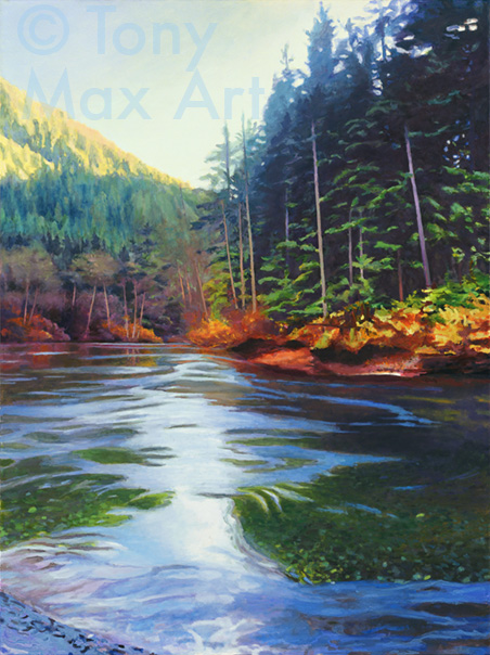 "Gold Creek" - Golden Ears Provincial Park - British Colubia Art and Southwestern BC Art Prints by Tony Max