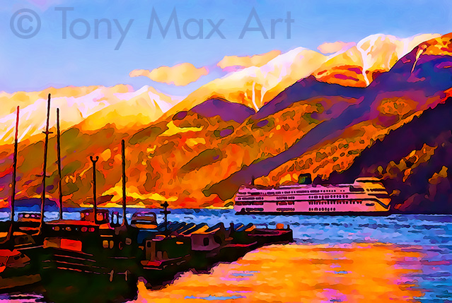 "Horseshoe Bay Sunset" -  Horseshoe Bay art by artist Tony Max