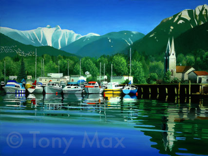 Mosquito Creek Marina  - North Vancouver Art Prints and BC Art Prints by artist Tony Max