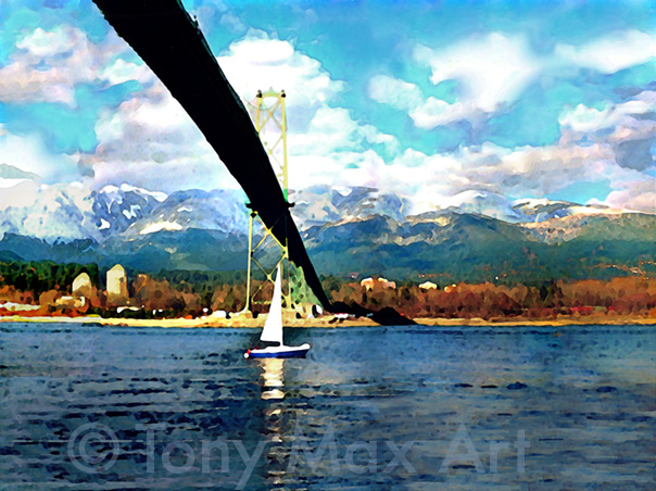 Under the Bridge - Vancouver Art Prints by artist Tony Max