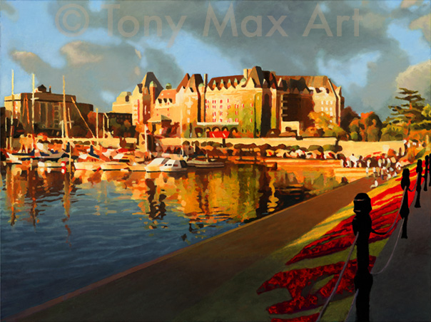 Victoria Harbour -  BC art prints by artist Tony Max